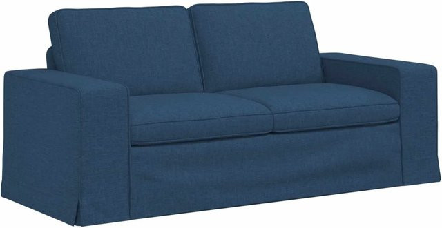 vidaXL Sofa Blau mit Stoffbezug und Metallrahmen B/T/H: 182 x 80 x 82 cm - Bild 1