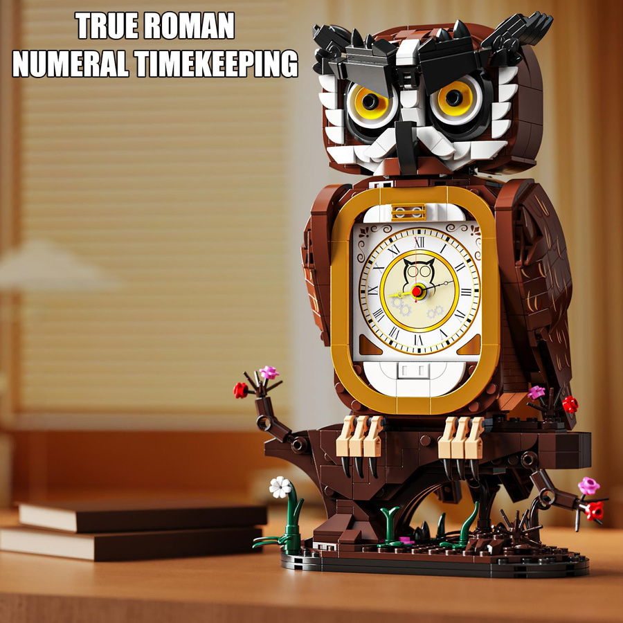 Yiran toy Eulen-Uhr Bausteine 964 Teile Spielzeug-Set - Bild 4