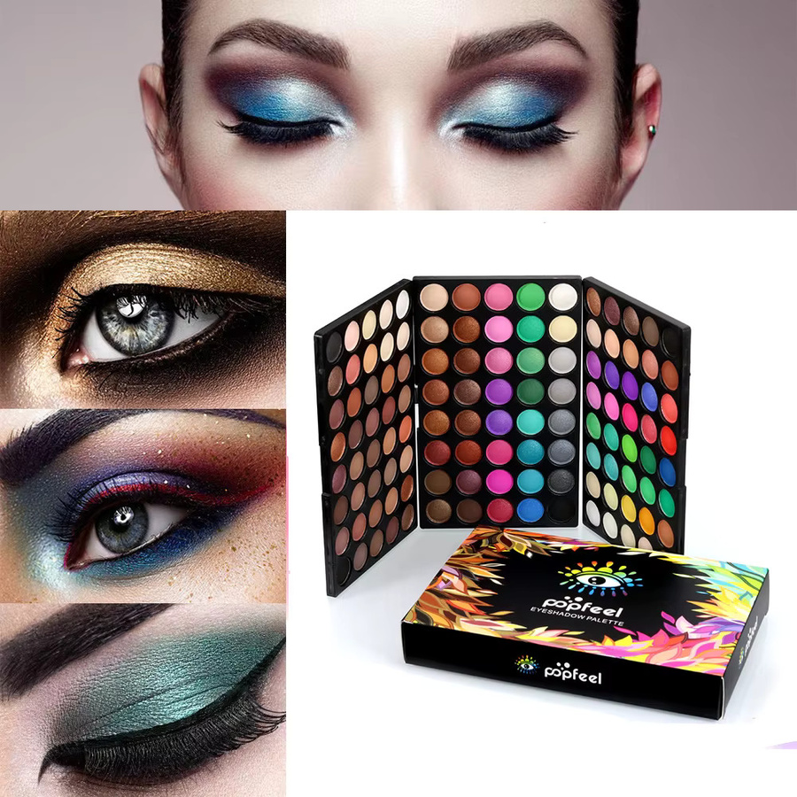 POPFEEL 3-in-1 Lidschatten-Palette, 120 Farben, matt und schimmernd - Bild 3