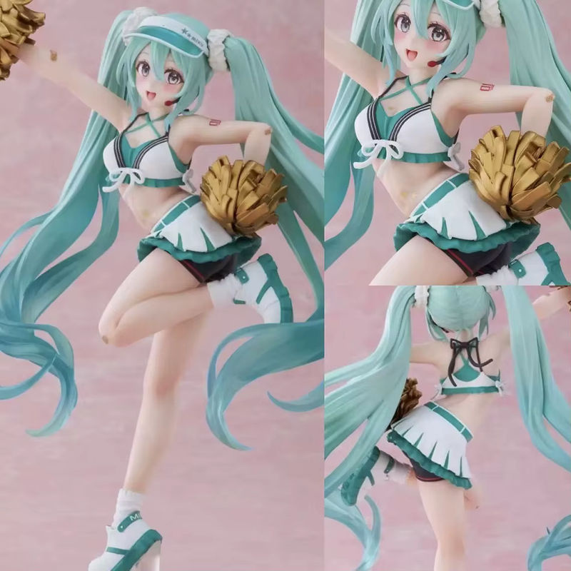 Hatsune Miku Anime Figur Cheerleader von Bandai, mehrfarbiges PVC Sammelmodell, Höhe: 18 cm - Bild 2