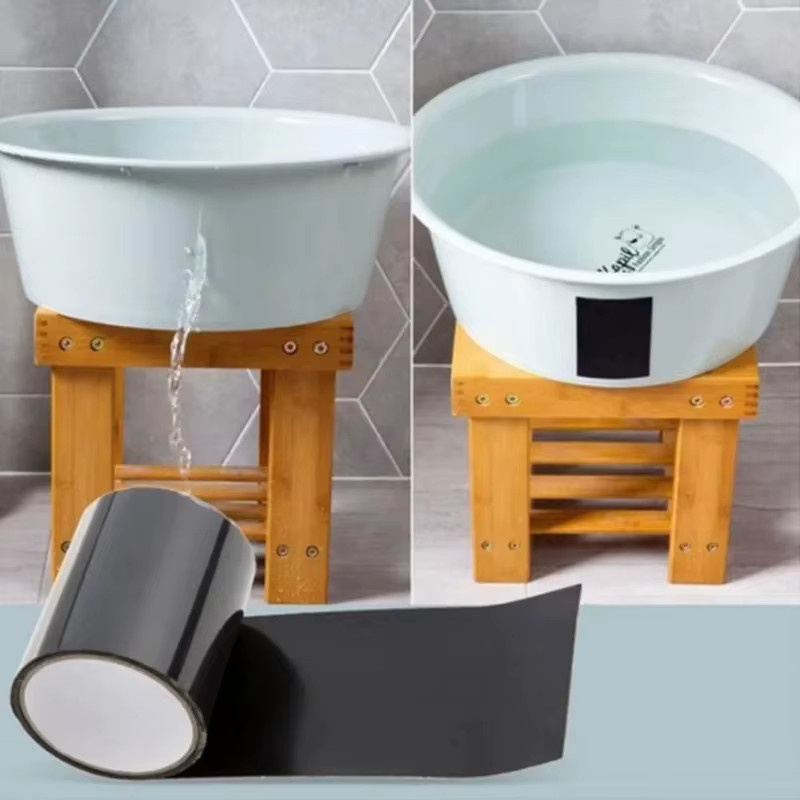 Wasserdichtes und hochfestes Klebeband in Schwarz oder Transparent für Reparaturen an Zelten, Schwimmringen, Wasserleitungen und Becken - Bild 6