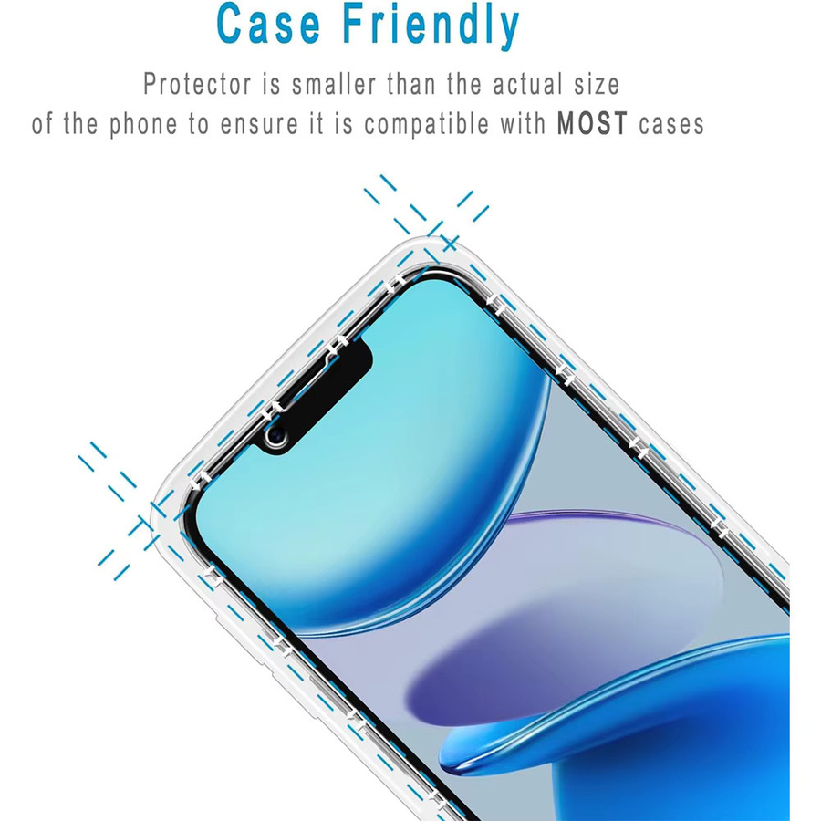 Anti-Spy Sichtschutz-Displayschutzfolie aus gehärtetem Glas für Apple iPhone 17E 16E 17 Air 16 Pro Max 15 Plus 14 13 Mini 12 11 X XS XR 8 7 in Schwarz und Transparent - Bild 3