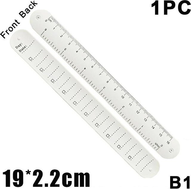 Shenchou Silikon-Armband Notizblock als wiederverwendbare To-Do-Liste mit gebogenem Lineal - Bild 1