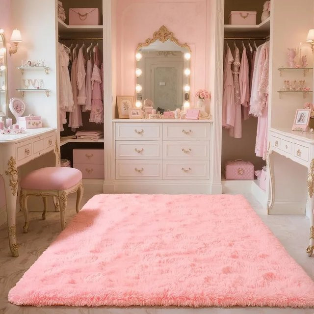 VIKAMA Natural Elements Fußmatte Rainbow, weich und schallabsorbierend für Schlafzimmer oder Eingangsbereich - Bild 1