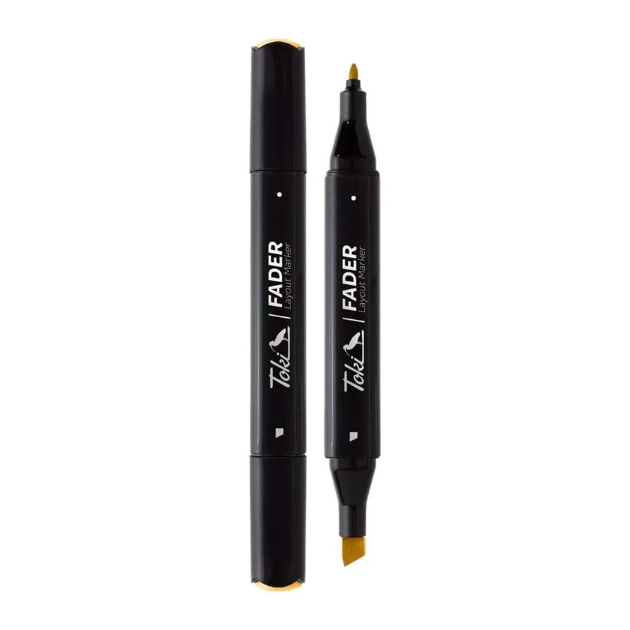 Toki Marker Fader Permanent Marker mit Keilspitze in 66 Farben, Farbe: Pastell Yellow - Bild 2