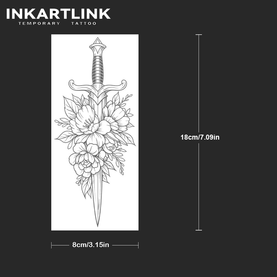 INKARTLINK Soft & Sharp Juice Tattoo Patch, Unisex, wasserfest - Bild 4
