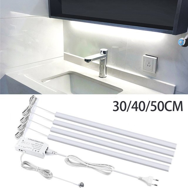 CHNAITEKE LED-Lichtleiste mit Touch-Dimmfunktion, Warmweiß, Weiß - Bild 1