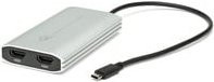 OWC Thunderbolt 3 auf Dual HDMI 4K UHD Adapter in Silber und Schwarz - Bild 1