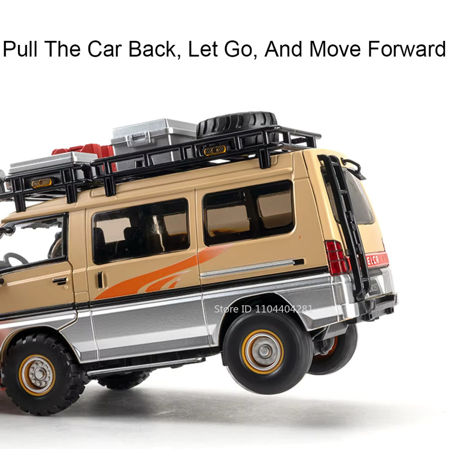 MAKEDA Mitsubishi Delica H2 Legierungsmodell, 1:24, mit Licht und Sound - Bild 3