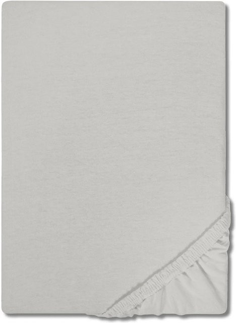 CloudComfort Spannbetttuch Basic aus Baumwolle Jersey in Grau, B/T: 180 x 200 cm - Bild 1