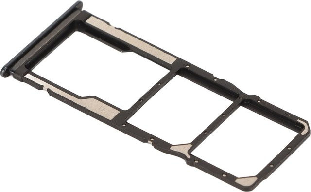 Xiaomi Ersatz SIM-Kartenfach und Speicherkartensteckplatz Halter mit Auswurfstift und Bürste in Grau für Redmi Note 9 - Bild 1