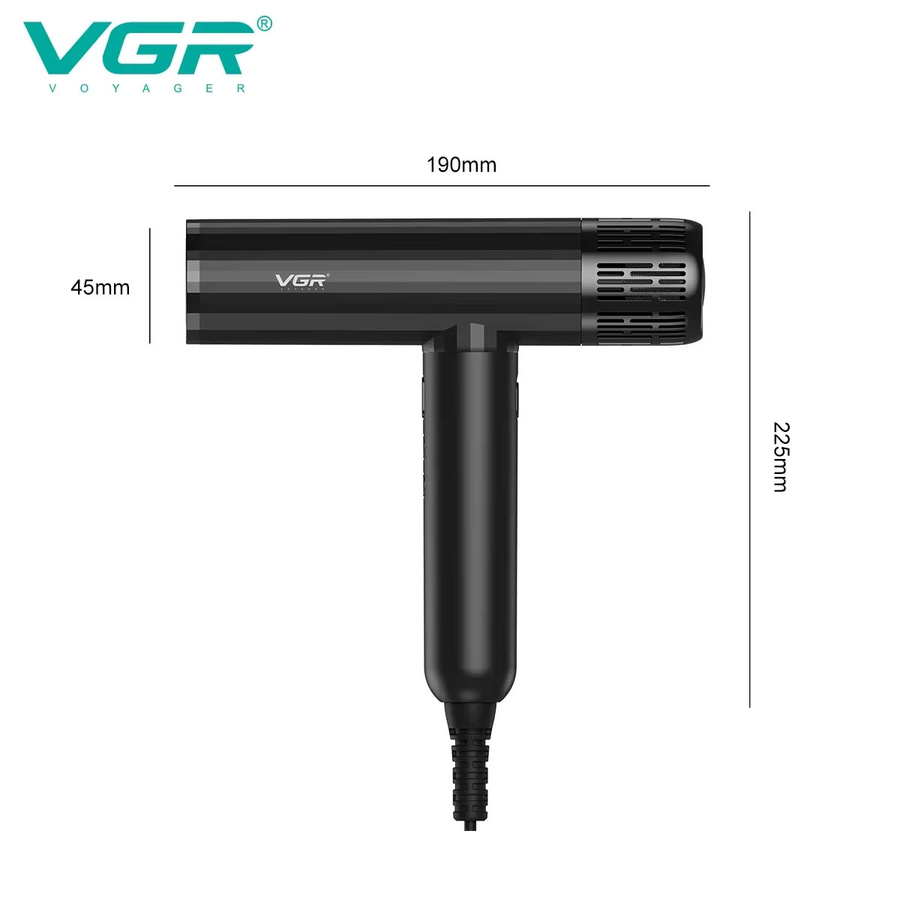 VGR Haartrockner, Schwarz, Unisex - Bild 4