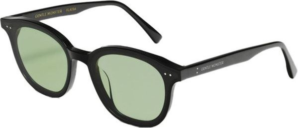 Gentle Monster Lang-O1(K.) Sonnenbrille, Rund, Vollrand, Unisex, Grün, Beige, Acetat - Bild 1