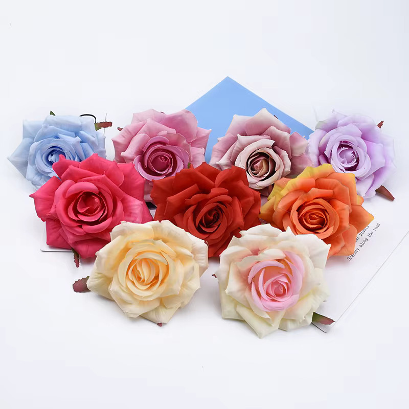 TTCY Künstliche Seidenrosen in Multicolour für Hochzeiten, Heimdekoration und DIY-Projekte - Bild 1