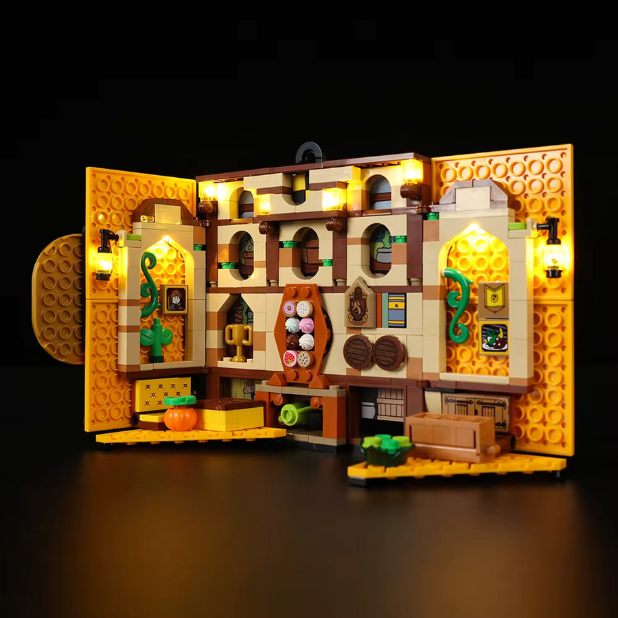 LED-Beleuchtungsset warmweiß passend für LEGO Hufflepuff House Banner 76412 (ohne Bausteine) - Bild 3