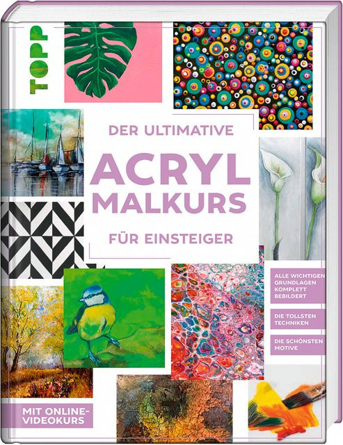 Der ultimative Acrylmalkurs für Einsteiger, Hardcover, überarbeitete Auflage - Bild 1