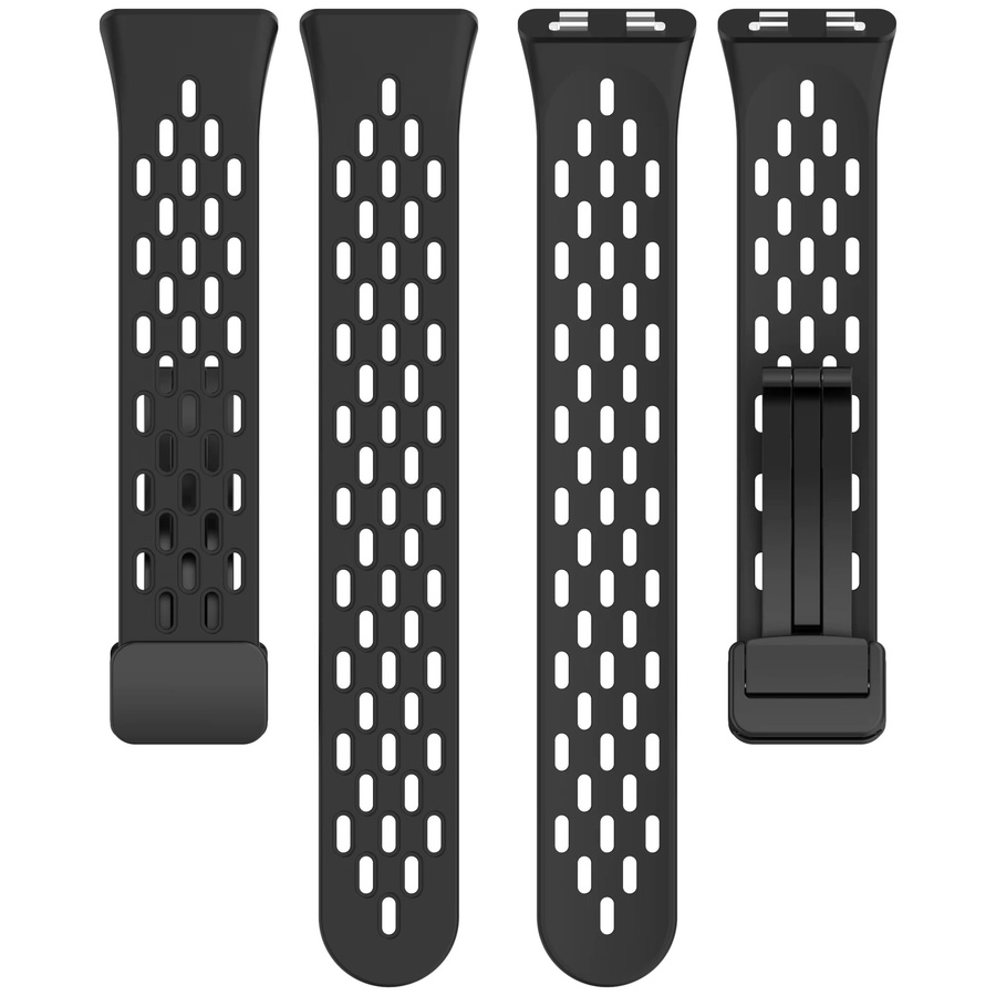 RMUTANE Uhrenarmband Silikon, Schwarz, Unisex, für Huawei Band 11/11 NFC - Bild 4