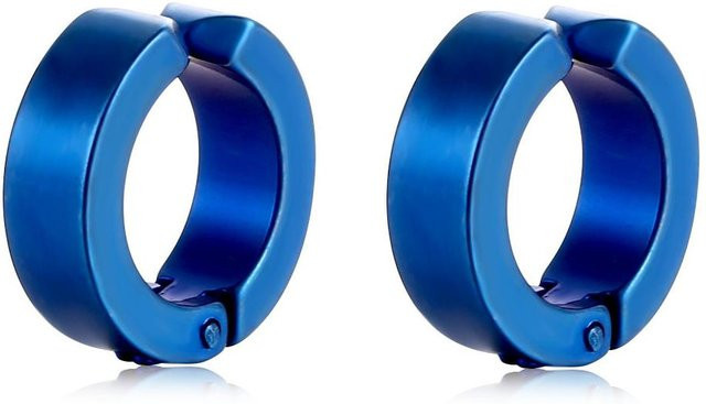 YULIN Clip-On Ohrstecker Edelstahl, Bunt, Unisex - Bild 1