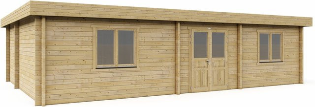 Pflegeheim Chalet Cambridge mit 70mm Wandstärke, B/T: 10,3 x 7,3 m - Bild 1