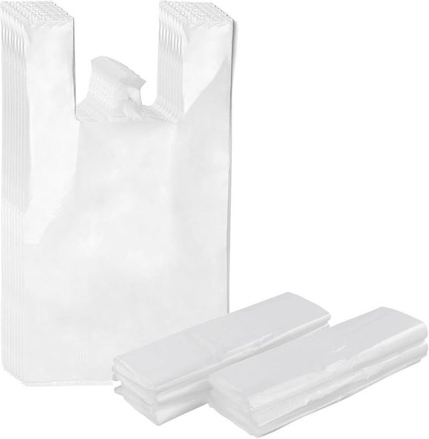 Transparente Plastiktüten mit Griffen für den professionellen Einsatz im Einzelhandel und Gastronomie - Bild 1
