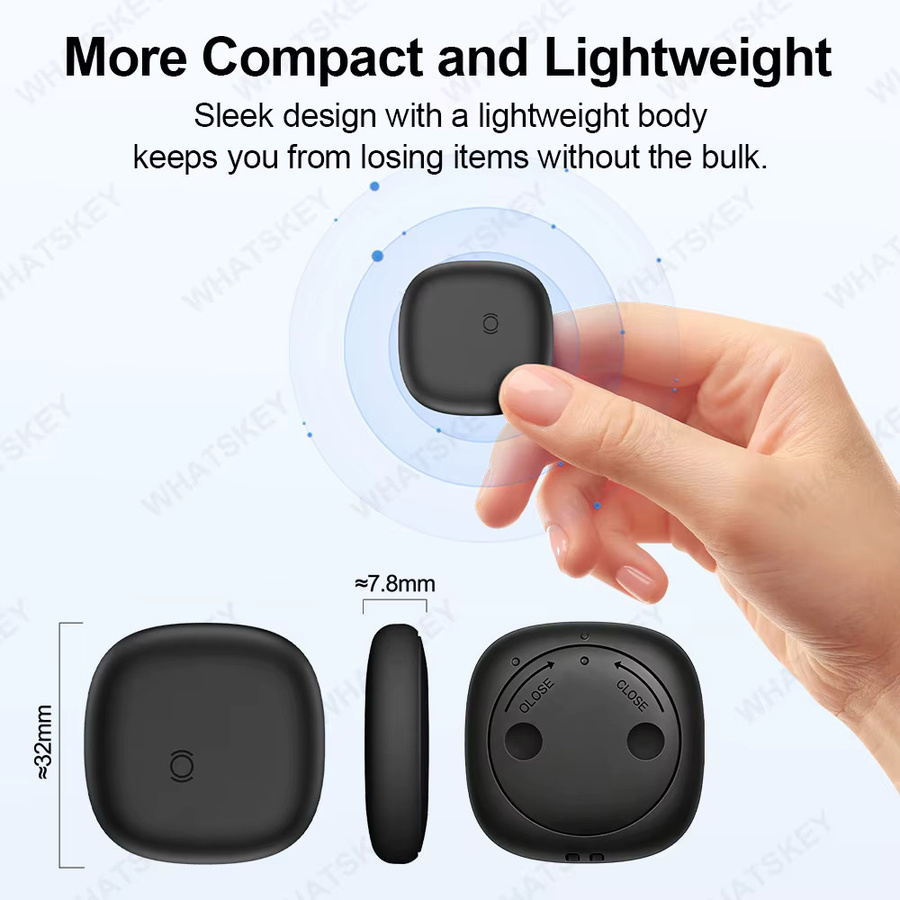 Peocke Bluetooth Smart Tag GPS-Tracker und Locator in Schwarz für Google Find My Device, Android, Xiaomi, Samsung und Motorola als Anti-Verlust Schlüsselfinder - Bild 6