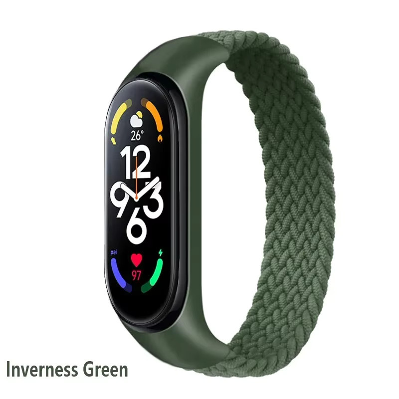 Xiaomi Uhrenarmband, Nylon geflochten, Green, Unisex - Bild 3