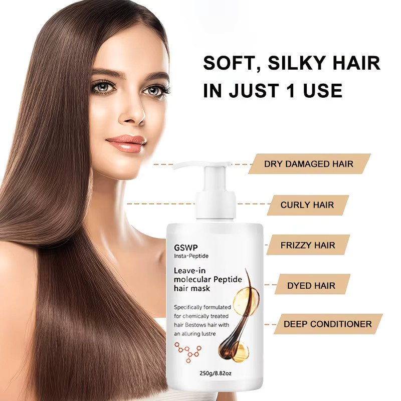 GSWP Keratin Leave-in Haarmaske, 250g, Glattes Haar - Bild 2