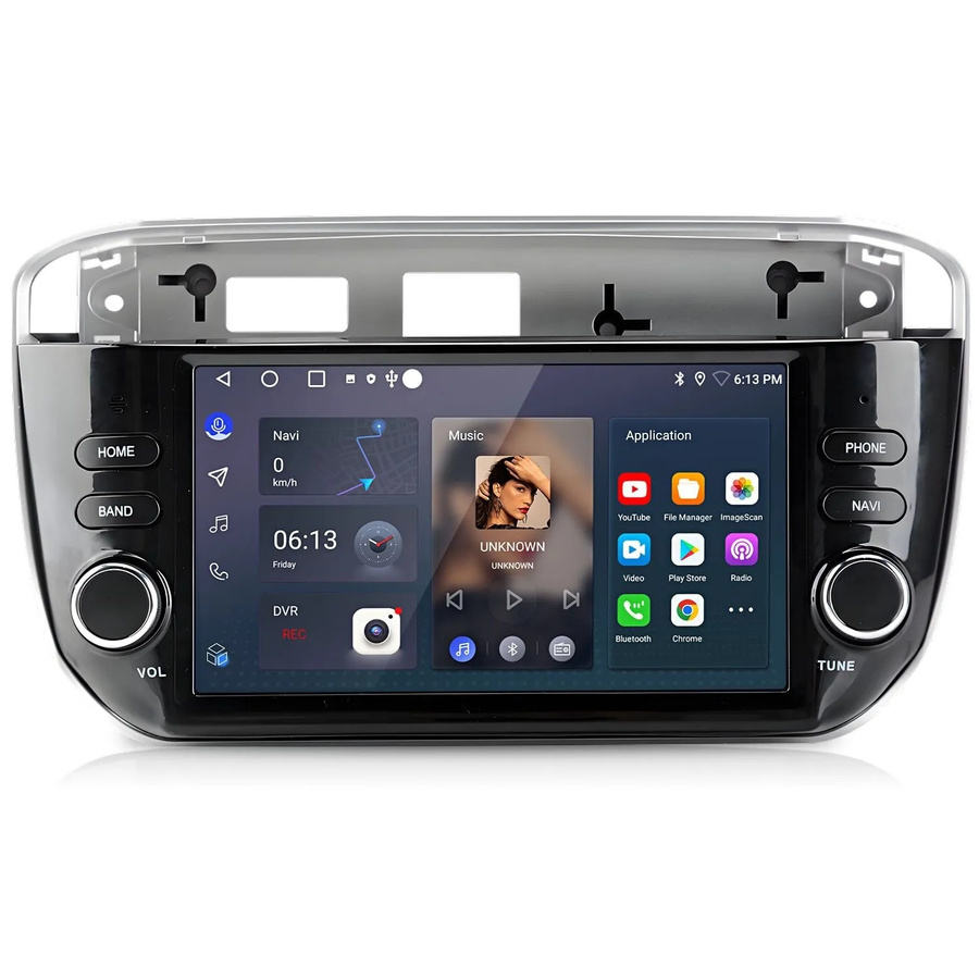 Junsun Autoradio für FIAT Linea Punto Evo Linie 2012-2015 mit 7,0 Zoll Display, GPS, Wi-Fi und USB in Schwarz - Bild 2