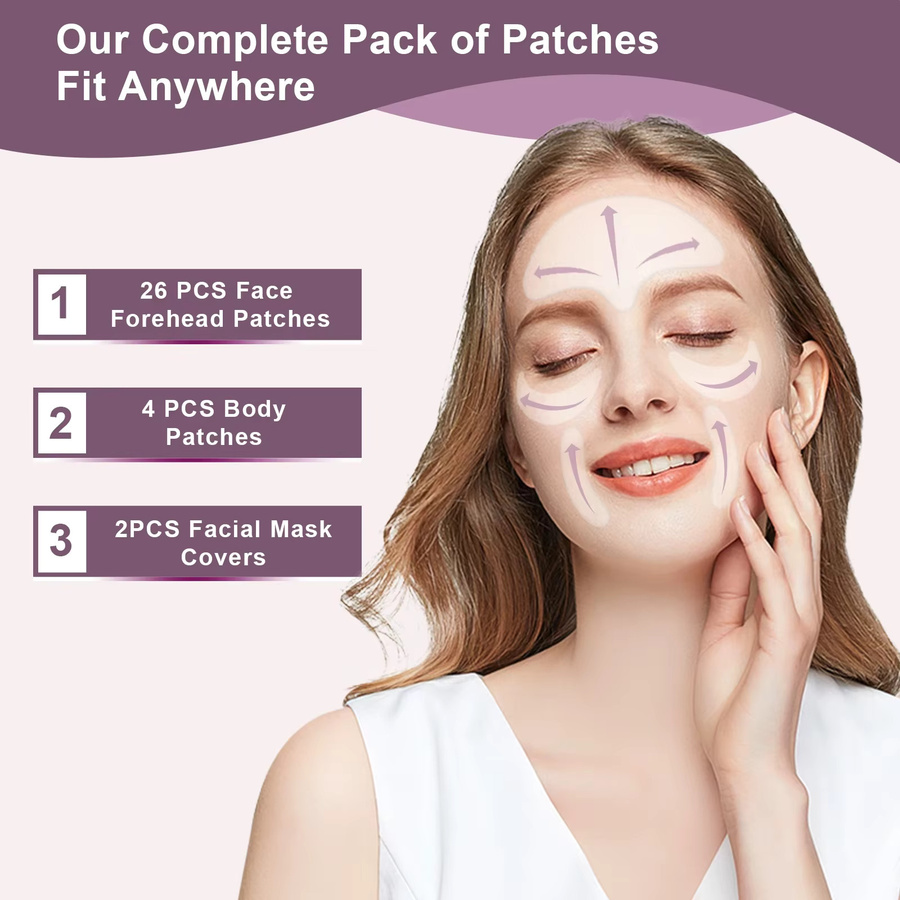 32 Stück Silikon Pads für Gesicht, Brust, Hals und Augen, Unisex - Bild 2