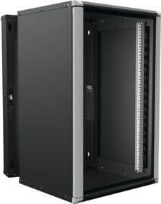 Enoc Wandschrank 18HE 3-teilig Schwarz B/T/H: 60 x 60 x 93,4 cm - Bild 1