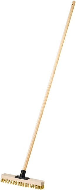 LUX-TOOLS Power-Stick Wischer mit Holzstiel in Braun, Breite: 30 cm - Bild 1