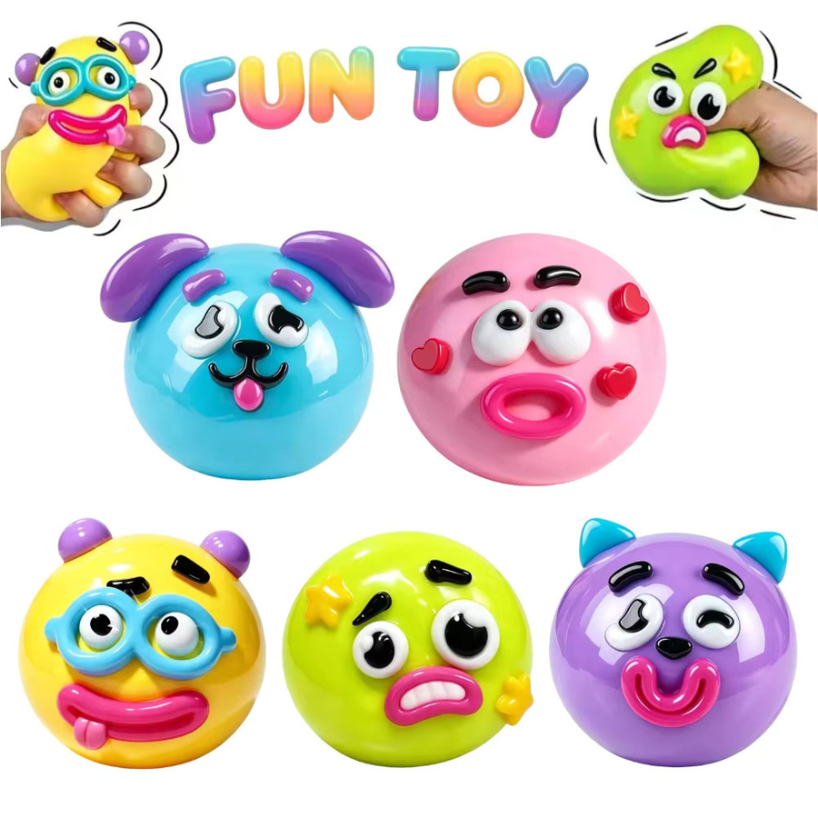 Smushers Curiosities Hundegesicht-Wechsel-Squishy, weiches Quetschspielzeug - Bild 2
