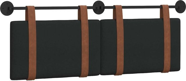 vidaXL Polsterpaneel Wandmontage in Schwarz mit Kunstleder-Optik, B/H/T: 150 x 55 x 5 cm - Bild 1