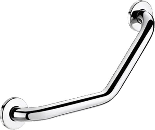 Delabie Winkelgriff 135 Grad in Edelstahl hochglanzpoliert, Farbe Silber, Durchmesser: 32 mm, B/T/H: 220 x 220 x 22 mm - Bild 1