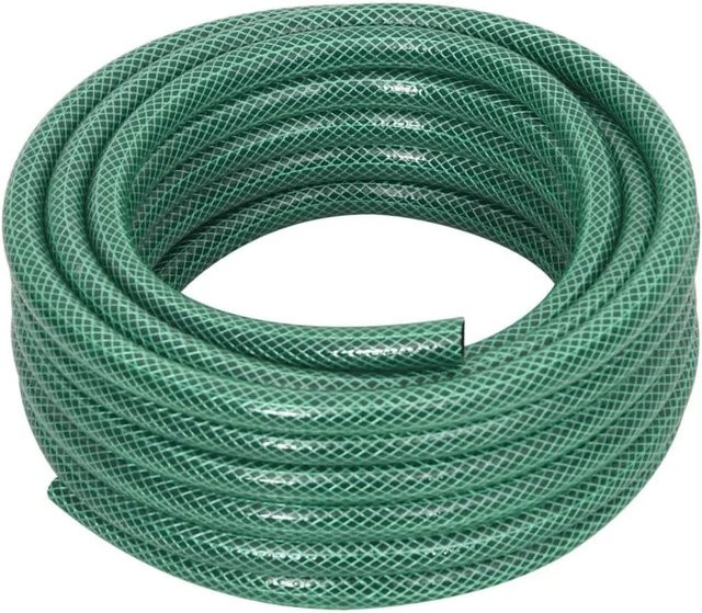 vidaXL Gartenschlauch-Set aus grünem PVC mit Armaturen, Sprühdüse und Schnellkupplung, Länge: 20 m, Durchmesser: 12 mm - Bild 1