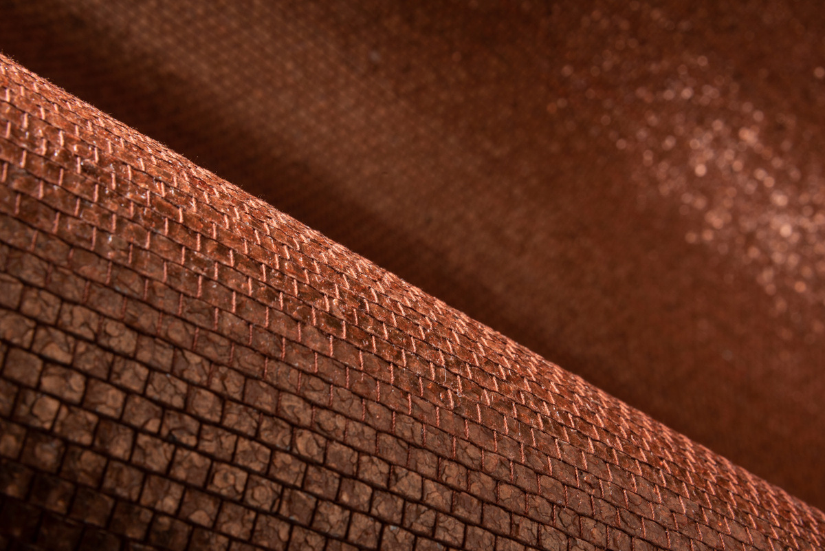 Arte International Wallpaper Shimmer Brick in Braun und Orange mit abstraktem Naturdesign - Bild 2