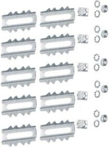 Hager Kupplungsset LFS 20020 R 2320 verzinkt, Farbe: Silber, B x H: 20 x 20 mm, 10 Stück - Bild 1