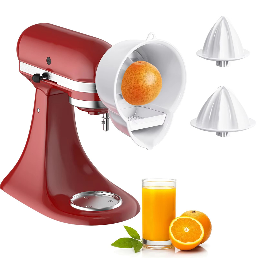 GVODE Zitruspresse-Aufsatz für KitchenAid Standmixer in Weiß, 2 Größen, Zitronenpresse und Reibahle, spülmaschinenfestes Küchenzubehör - Bild 5