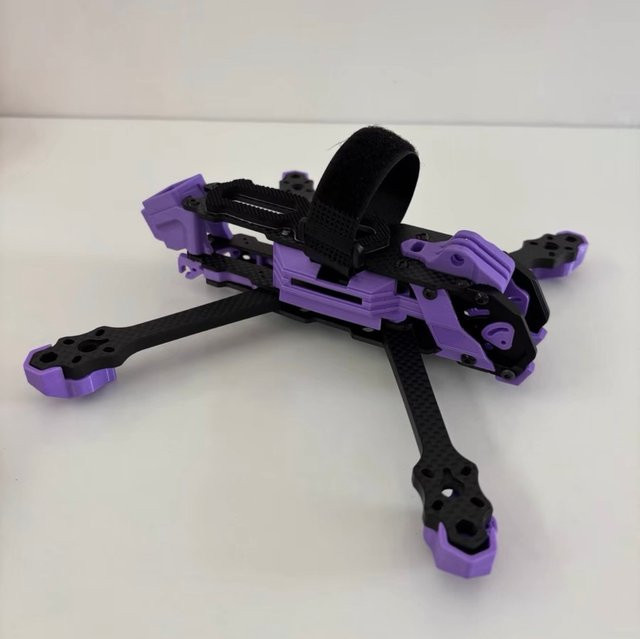 RCMOY Mario5 5-Zoll FPV-Drohne Carbonfaser-Rahmen in Purple für DJI O3 O4 und SpeedyBee DC mit TPU 95A Druckteilen für RC Freestyle Quadcopter - Bild 1