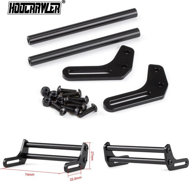 LCG Rock Crawler Builder's Frontstoßstange, Zubehör, 1:10, Metall, Schwarz - Bild 1