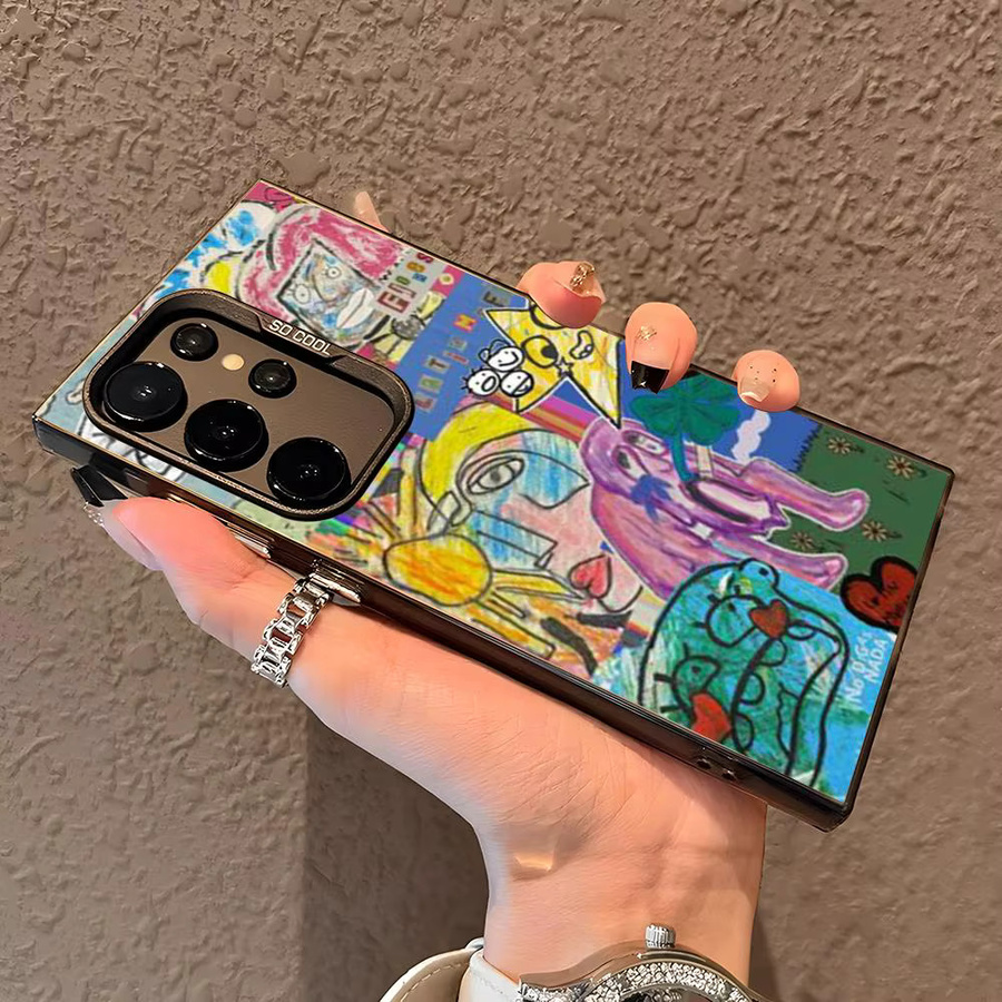 LATIN MAFIA Silikon Handyhülle für Samsung Galaxy S25 Edge S24 S23 S22 S21 S20 Ultra in Bunt und Silber - Bild 3