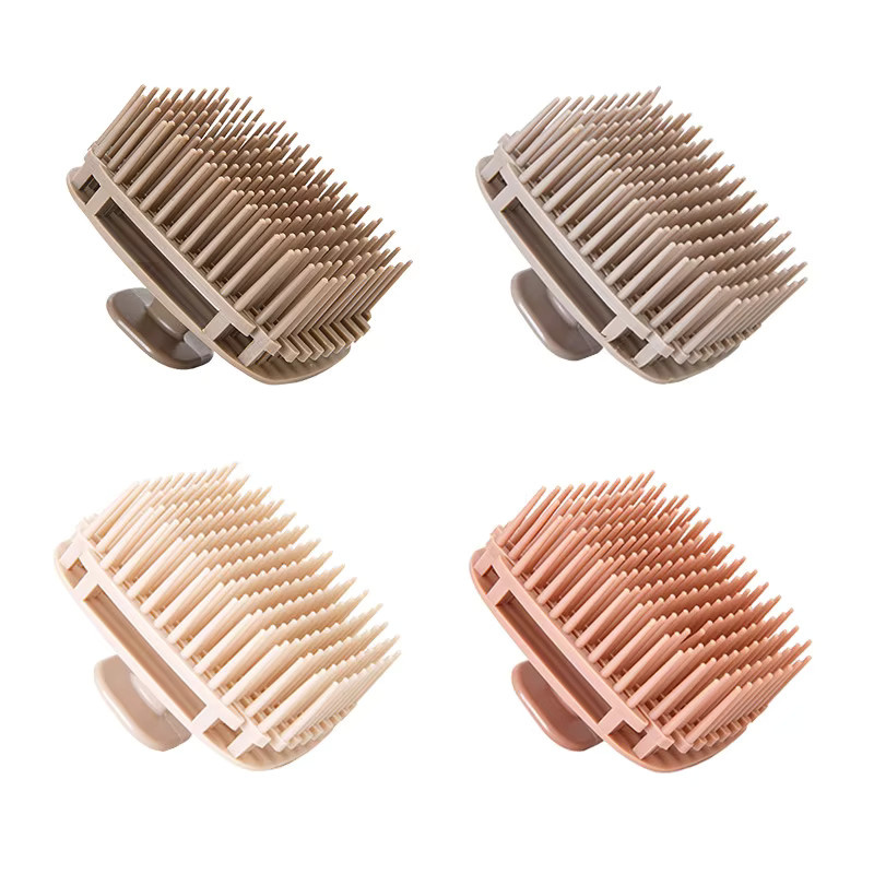 Silikon Shampoo Pinsel Kopfhaut Massage Kamm, Unisex - Bild 4
