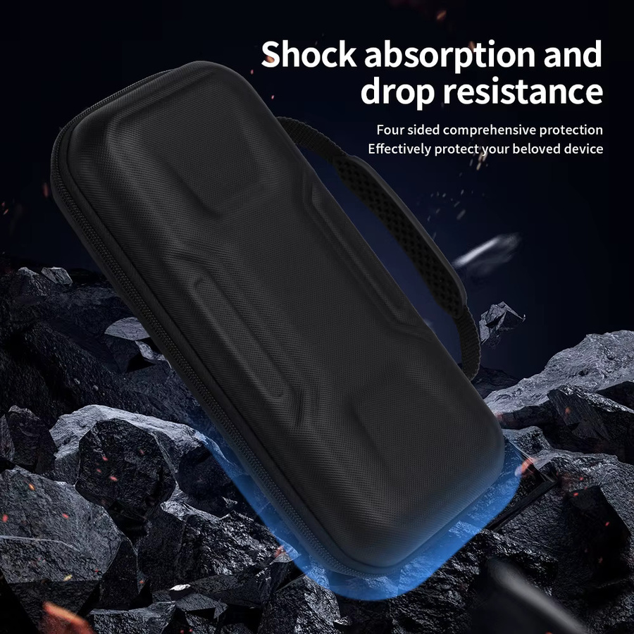 Stoßfeste Hard Shell Schutzhülle für Nintendo Switch mit Platz für 2 Spiele, Schwarz - Bild 3