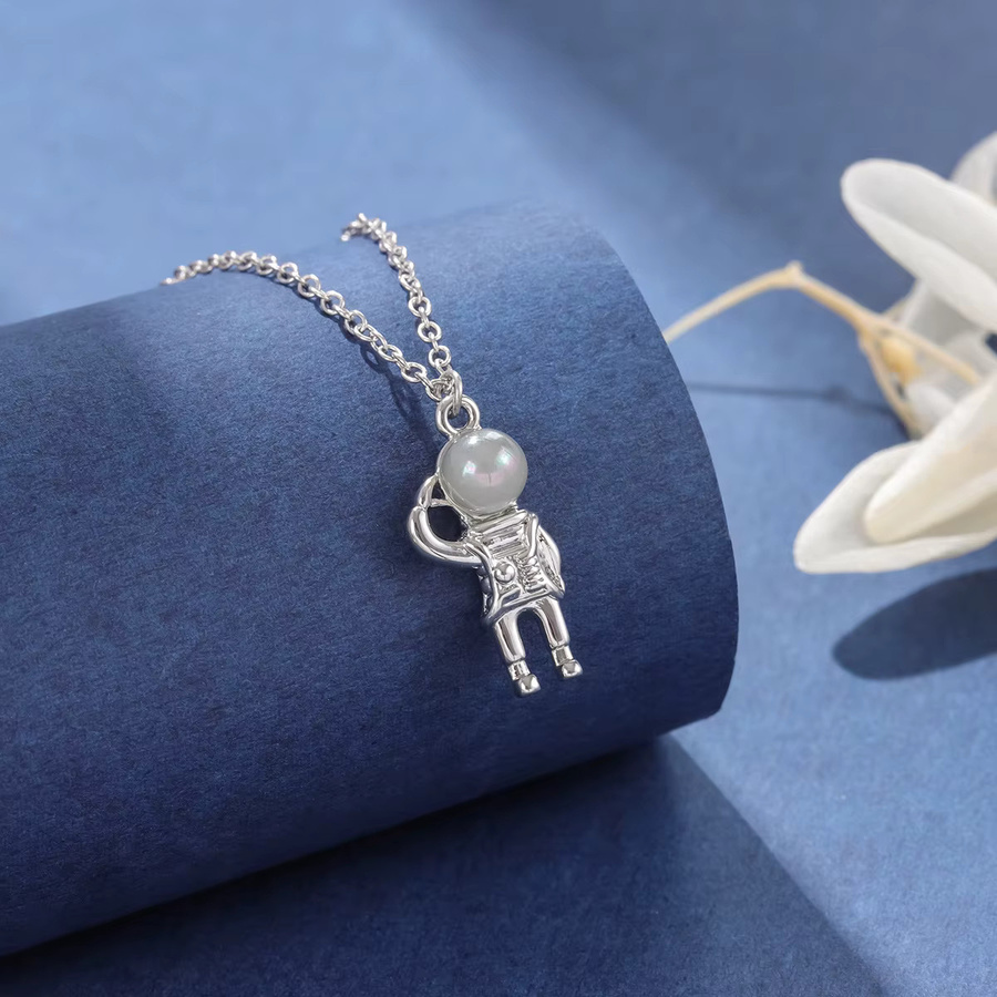Halskette Astronaut, 925 Silber, GaGa-Duck - Bild 2