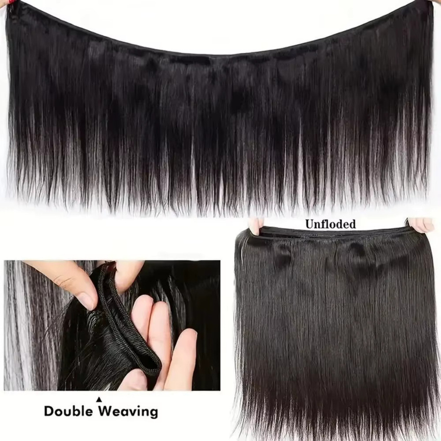 Newmi Brasilianische Haar Extensions, 1 Bundle, 100% Echthaar, Gerade - Bild 5