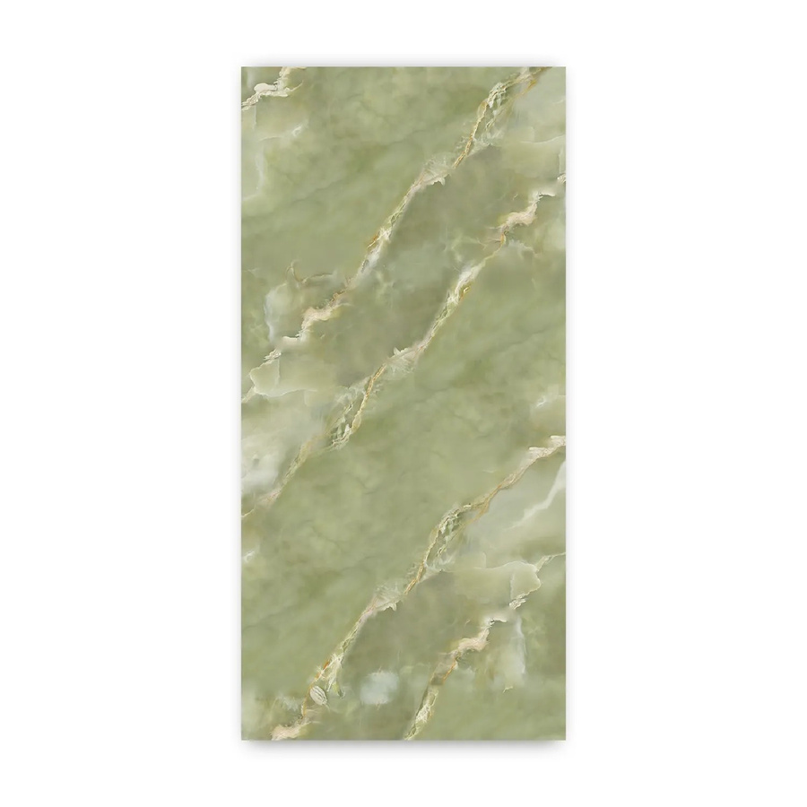 Walllux Duschrückwand Marmoris Onyx Viridis in Grün/Mehrfarbig aus Alu-Verbund, B/H: 100 x 210 cm, Stärke: 3 mm - Bild 2