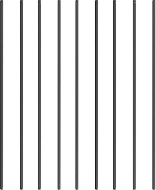 11er-Pack Metall-Treppengeländerstäbe aus Aluminium mit Schrauben, Höhe: 111,76 cm, Durchmesser: 1,27 cm - Bild 1
