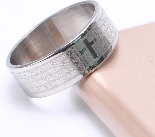Ring Edelstahl, Silber, Unisex - Bild 1