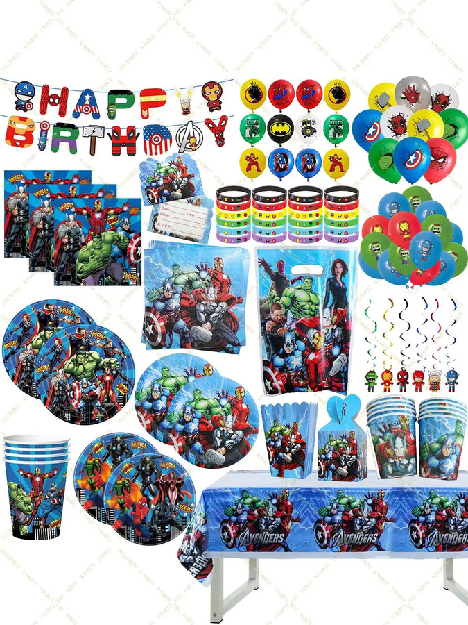 Hasbro Avengers Superhelden Geburtstagsparty Dekoration Partyzubehör - Bild 3