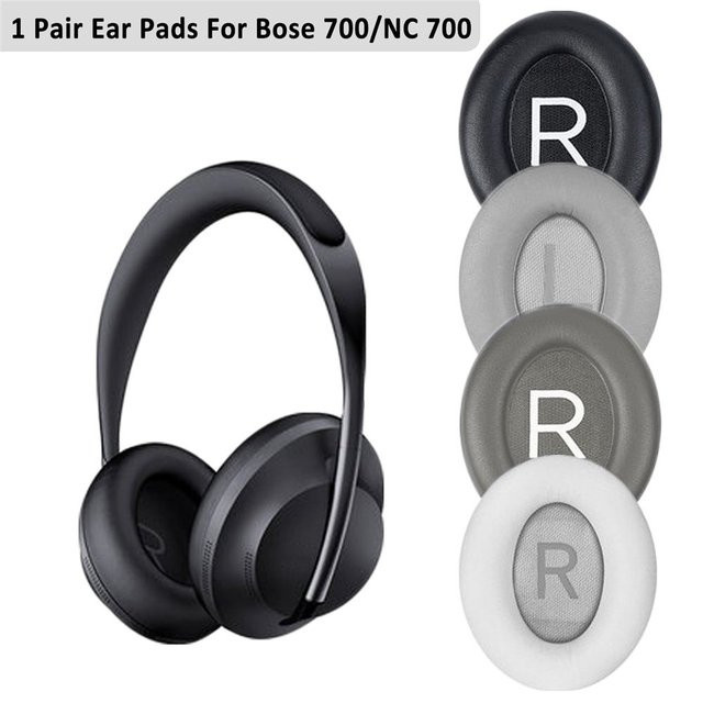 Bose Ersatz-Ohrpolster aus Schaumstoff und Leder für Bose 700 und NC700 Headset, Grau, 1 Paar - Bild 1